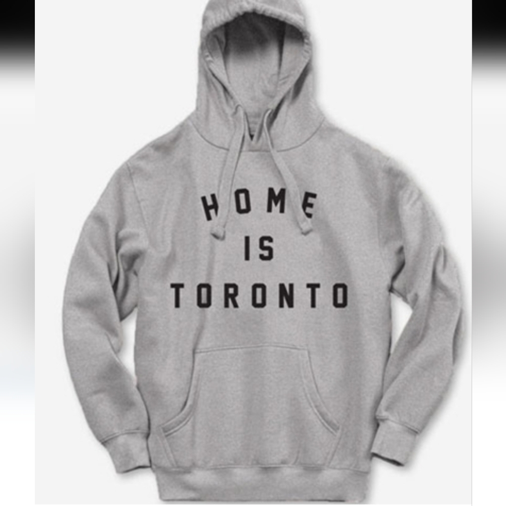 Women's Peace Collective Gray Hoodie 'Home is Toronto' Print S Great Condition